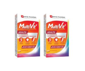 Duplo Multivitamínico para Disminuir la Fatiga y Mantener la Energía. MULTIVIT ADULTO, 28 Comprimidos - Forté Pharma