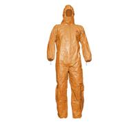 DuPont Tychem F 6000 Naranja - Traje Químico de Protección Tipo 3/4/5/6 con Capucha - EPI Categoría III, Certificado CE - Resistente a Sustancias Químicas, Gases y Líquidos (L)
