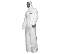 dupont Tyvek Classic Xpert CHF5 | Líquido Poeta Overall categoría 3 | Traje protector impermeable con capucha | | antiestático | KAT III | productos químicos de traje protector plateado