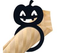 Duqulle Anillos para Servilleta De Halloween,Anillo para Servilletas Calabaza | Hebillas Acrílicas Espeluznantes Decoración para Fiestas Cenas Hogar Restaurante