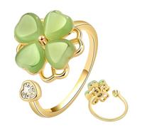 Duqulle Anti-Estrés | Joyería Antiestrés Ajustable | Abierto Giratorio Juguetes De Escritorio - para Adultos Hombres Oficina Casa Ejercicio Reunión Viaje En Avión Día De San Valentín