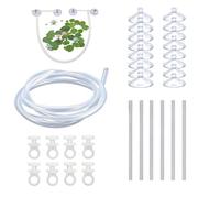 Duqulle Barrera Flotante para Plantas Acuáticas | Altura Ajustable Interceptora - Separador Flotante para Plantas De Pecera | Compatible con Acuario Betta, Previene Mordiscos Y Evita La Obstrucción