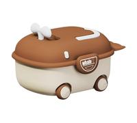 Duqulle Baúl para juguetes | Baúl de almacenamiento en forma de con ruedas | Baúl de juguete - para habitación de bebé, habitación infantil, dormitorio, sala de juegos, apartamento, entrada