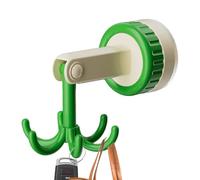 Duqulle Colgador De Gancho Giratorio,Cocina Con Gancho Giratorio, Soporte para utensilios con ganchos debajo del gabinete, adhesivo multifuncional para uso general, soporte para utensilios