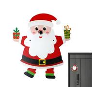 Duqulle Decoración de Timbre navideño - Timbre inalámbrico de Metal con Forma de Papá Noel para el hogar | Lindo Metal con Pilas para Puerta de Entrada, Dormitorio, apartamento, Puerta de jardín
