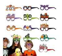 Duqulle Gafas de Halloween | 12 gafas de papel para fiestas - Caja de fotos gafas para discotecas, fiestas escolares, fiestas de disfraces, casas de miedo, eventos y eventos