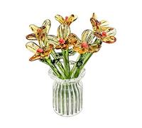 Duqulle Jarrón Transparente | Mini Estético con Ramo de Flores - Jarrones De Vidrio Transparente para Centros De Mesa - para Hogar Dormitorio Salón Cocina Apartamento En Interiores Cumpleaños Día De