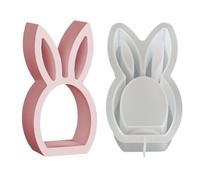 Duqulle Moldes para Velas de Pascua,Molde Flexible Para Manualidades Con Desmolde Fácil - Moldes Para Fundir De Temática Pascual | Para Crear Decoración Del Hogar Con Yeso Arcilla Epoxi Y Aromaterapia