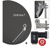 DUR-line 4 Usuarios Dispositivo Satélite Select 85/90 Alu Satantenne Antracita+