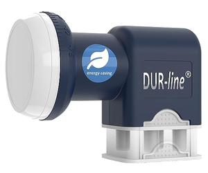 DUR-line Blue ECO Quad - LNB de bajo consumo - 4 participantes - Calidad premium - [Prueba muy buena*] 4 vías, digital, Full HD, 4K, 3D