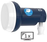 DUR-line LNB Blue ECO Single de ahorro de energía - 1 suscriptor - Calidad premium - [Prueba muy buena*] 1 x Digital Full HD 4K 3D