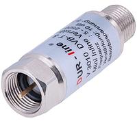 DUR-line Mini amplificador en línea V3010, amplificación de 10 dB, para satélite y DVB-T2, 5-2400 MHz 10dB