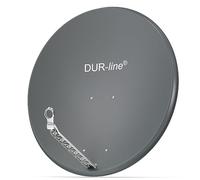 DUR-Line Select - Parábola satélite de Aluminio, 85 cm x 90 cm, Color Antracita, [Prueba Muy Bien* ] Espejo satélite de Aluminio