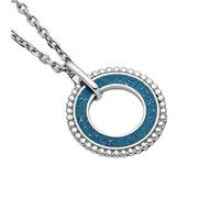 DUR P3513 - Colgante para collares (plata de ley 925, ancho: 26 mm), color azul, 26 mm, Plata esterlina, No es una piedra preciosa