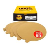 Dura-Gold - Premium - 80 Grit 6"Oro PSA Autoadhesivo Adhesivos Discos de Lija para DA Sanders - Caja de 50 Discos de Acabado de Papel de Lija para automoción y carpintería