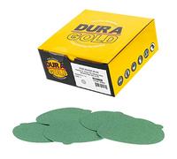 Dura-Gold - Premium Film Back - 80 Grit 5" película verde - PSA autoadhesivo Stickyback discos de lijado para DA lijadoras - Caja de 50 discos de papel de lija para automoción y carpintería