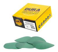 Dura-Gold - Premium Hook & Loop - 500 Grit 5" Verde Película - Hook & Loop discos de lijado para DA lijadoras - Caja de 50 discos de papel de lija para automoción y carpintería