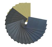 Dura-Gold Premium - Lote de 25 Hojas de Acabado de Papel de Lija para carpintería o seco (5 Unidades de 8, 1000, 1500 y 2000, 3000 Hojas)