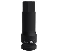 Durabilidad 22 Mm Sólo Bits Hexadecimal 1/2 Pulgada Acero Molibdeno Para Aplicaciones Altos Torques Para Mecánicos CRMO Steel Socket