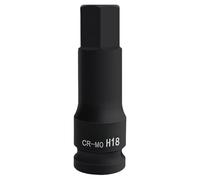 Durabilidad 22 Mm Sólo Bits Hexadecimal 1/2 Pulgada Acero Molibdeno Para Aplicaciones Altos Torques Para Mecánicos CRMO Steel Socket