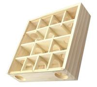 Durabilidad a Prueba De Masticaciones Roedores De Madera Laberintos Hábitats Parte Superior Extraíble Para Fácil Limpieza Gerbo Actividad De Exploración Juguete Transparentes Caja De Observación