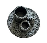 Durabilidad bandeja de quema de cemento con colector de cenizas para meditaciones, decoración del hogar, práctica espiritual, soporte de incienso de hormigón
