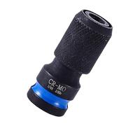 Durabilidad de 1/2 pulgadas de accionamiento cuadrado a 1/4 hexagonal, adaptador de llave de vaso rápida de intercambio de bits, compatibilidad para llaves eléctricas, adaptador para llave de impacto