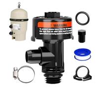 Durabilidad mejorada: fabricada con ABS, caucho y metal de alta resistencia, esta válvula de de aire para filtro de piscina cuenta con una construcción resistente al óxido y al desgaste, lo que