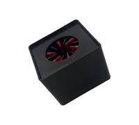 Durabilidad Mics Flag Station Cube Mics Flag Stands con película elástica para una fijación segura y personalización, entrevistas profesionales, accesorios de micrófono