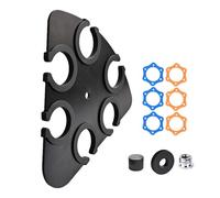 Durabilidad Stage Multi Mic Holder Bandeja de micrófono con almohadilla antideslizante para hasta 8 micrófonos de almacenamiento seguro y ordenado, soporte multifuncional para micrófono