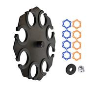 Durabilidad Stage Multi Mic Holder Bandeja de micrófono con almohadilla antideslizante para hasta 8 micrófonos de almacenamiento seguro y ordenado