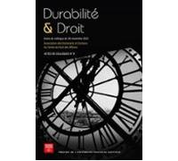 Durabilité & Droit (ebook)
