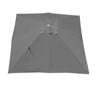 Durable 10x13ft Patio Umbrella Replacement Canopy - Square Cantilever Market Umbrella Top Cover for Outdoor Tables - Weather-Resistant Grey Canopy (2.5x2.5m / 8.2x8.2ft)