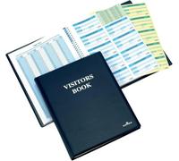 Durable 1465-00 - Libro de control de visitas con portada de piel (300 etiquetas de 90 x 60 mm)