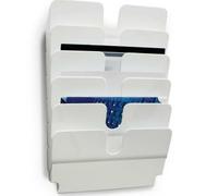 DURABLE Juego de dispensadores de folletos Flexiplus 6 landscape A4 Blanco 1 juego