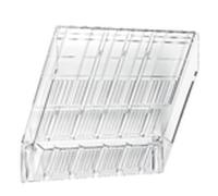 Durable 1700760400 dispensador de folletos (Flexiboxx A4 Extensión, 240 x 340 x 135 mm) 1 pieza, transparente, Formato de retrato A4