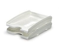 Durable 1701626010 Trend - Bandeja portadocumentos de plástico para tamaños A4 - C4, color blanco