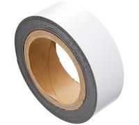 Durable 170902 Cinta de marcar magnética, 5m x 40mm, puede ser cortada a cualquier tamaño, blanca