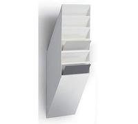 Durable 1709760010 Juego de dispensadores de folletos Flexiboxx 6 A4, 1 juego, Formato de retrato, blanco