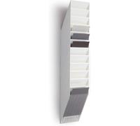 Durable 1709763010 Juego de dispensadores de folletos Flexiboxx 12 A4, 1 juego, blanco