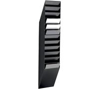 Durable 1709763060 Juego de dispensadores de folletos Flexiboxx 12 A4, 1 juego, negro