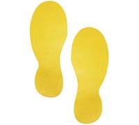 Durable 172704 Forma para marcaje de suelo Huella (huellas de pie autoadhesivas, 5 pares) RAL 1003 amarillo de señal