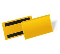 Durable 174204 Funda magnetica 150x67 mm, paquete de 50, amarillo