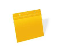 DURABLE Bolsa de plancha de alambre 175404 A4 vertical, paquete de 50 piezas, amarillo