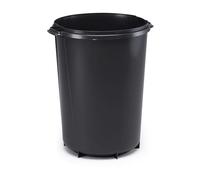 Durable 1800519221 Cubo de basura Durabin 40 litros, negro | Cubo de basura redondo de polipropileno con asas, diámetro 425 mm, altura 520 mm, para reciclaje
