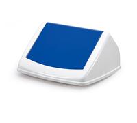 Durable 1801574014 Tapa Durabin Flip Lid Square para 40 litros, azul
