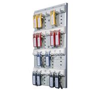 Durable 195610 Panel para llaves KEY BOARD para 24 llaveros, gris