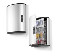 Durable 197623 Armario de llave KEY BOX CODE 48 con cerradura de combinación para 48 llaves, plateado