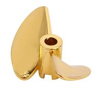 Durable 2 Hélice de Cuchillas para Feilun FT016 FT007 FT012 FT009 FT011 FT010 FT016 RC Bat, Alta Ruta, Tamaño Pequeño, Fácil Instalación, Material de Aleación de Aluminio (Amarillo Y)