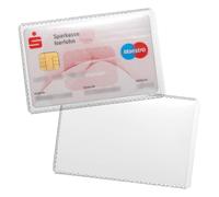 Durable 213619 Tarjetero 54x86 mm (para billetes, pases, tarjetas en el formato 54x86mm Tamaño máximo de inserción) 10 unidades, transparente